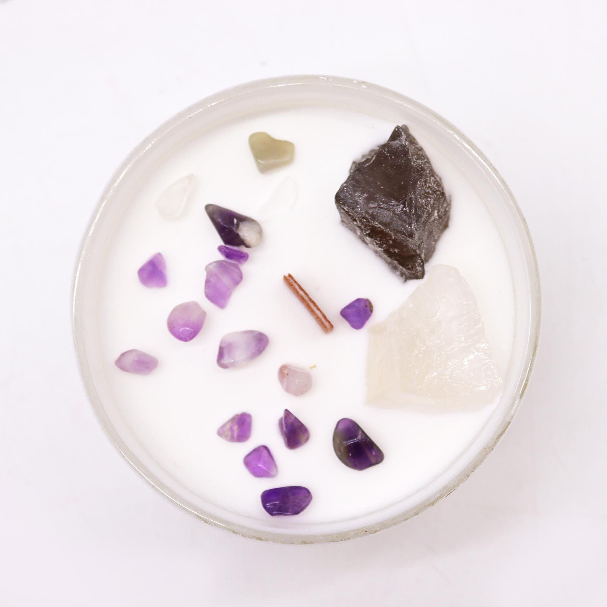 Chakra Crystal Candles - Crown Chakra  Chakra Crystal Candles - Crown Chakra
