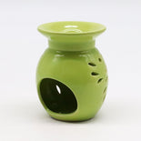 Floral Oil Burner - Lime  Floral Oil Burner - Lime