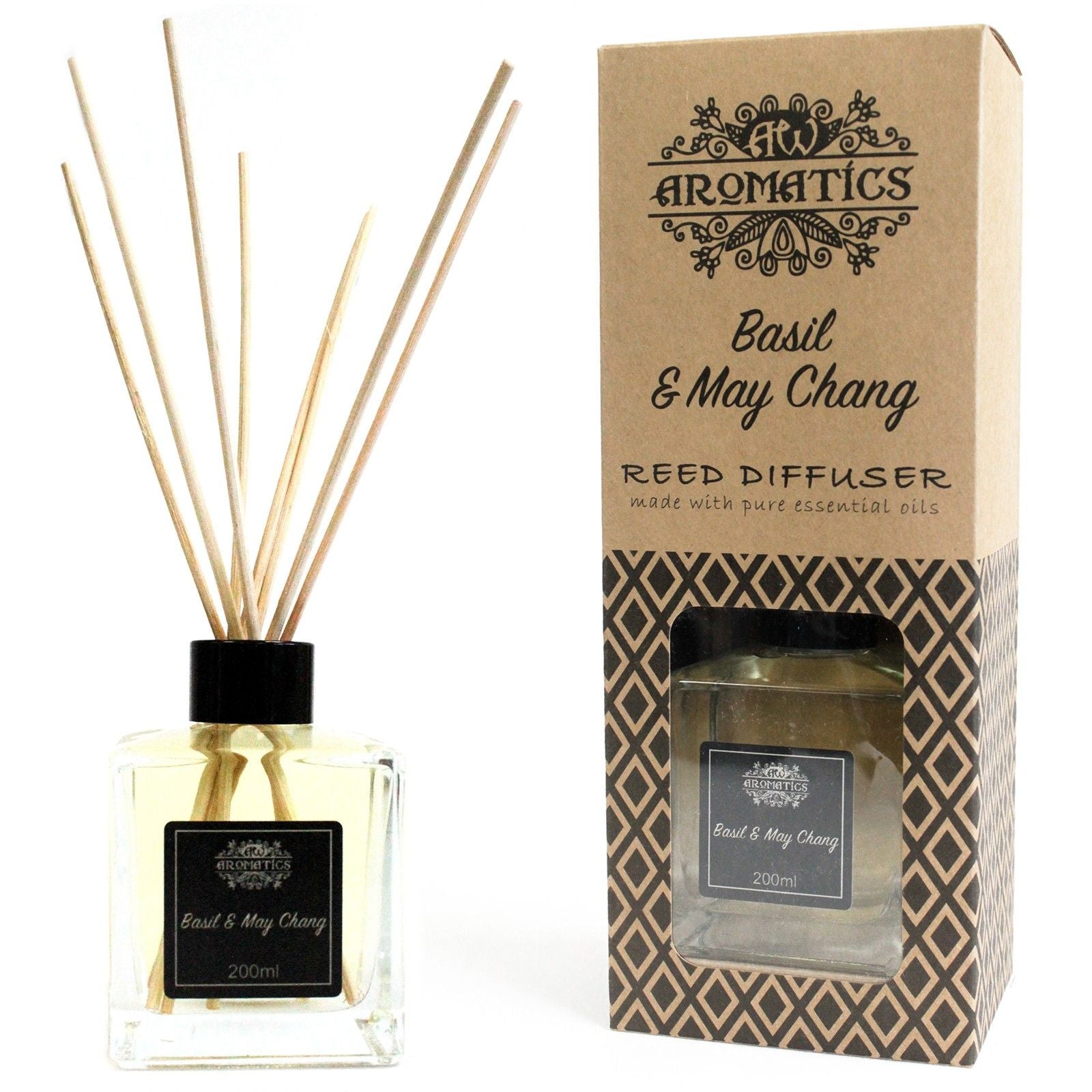 200ml Basil & Maychang Essential Oil Reed Diffuser  200ml Basil & Maychang Essential Oil Reed Diffuser