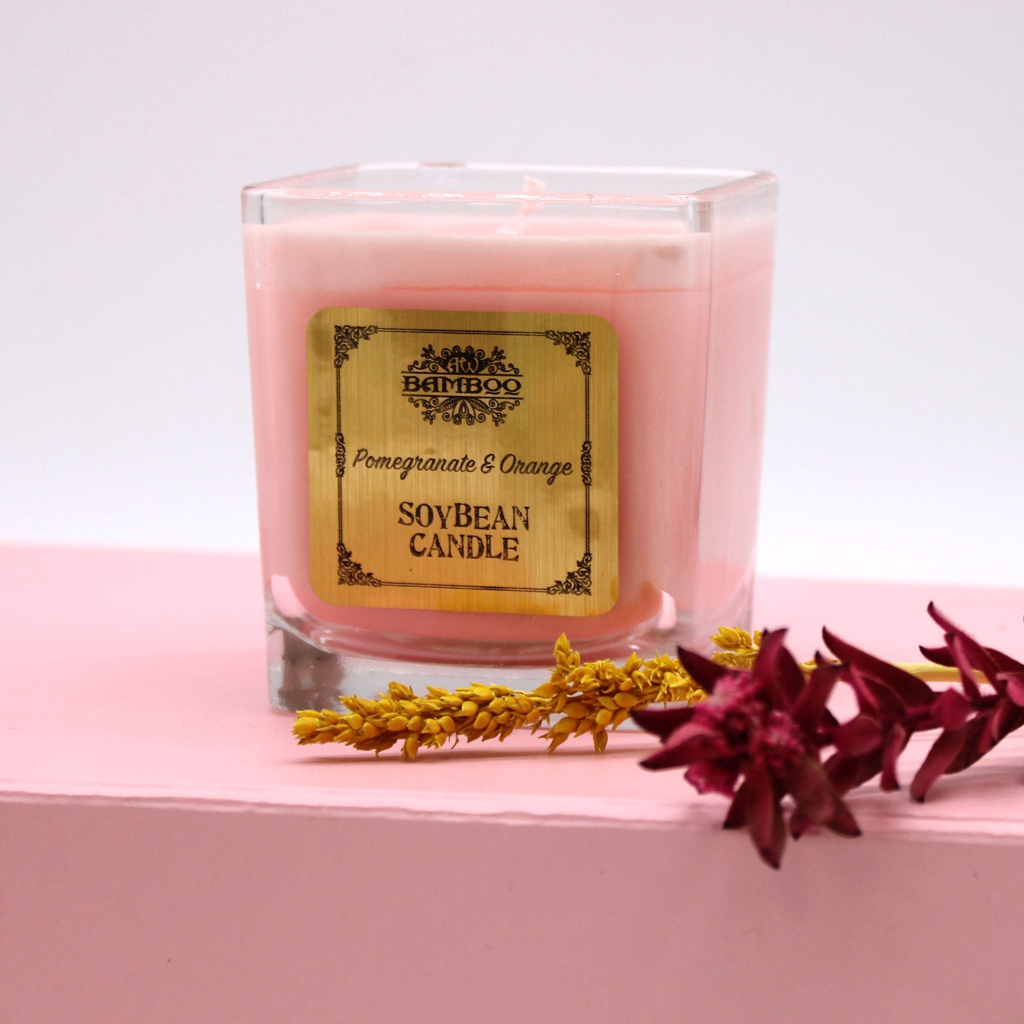 Soybean Candles - Pomegranate & Orange  Soybean Candles - Pomegranate & Orange