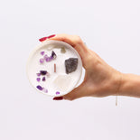 Chakra Crystal Candles - Crown Chakra  Chakra Crystal Candles - Crown Chakra