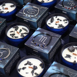 Zodiac Crystal Candle with Gemstone Bracelet - Cancer  Zodiac Crystal Candle with Gemstone Bracelet - Cancer