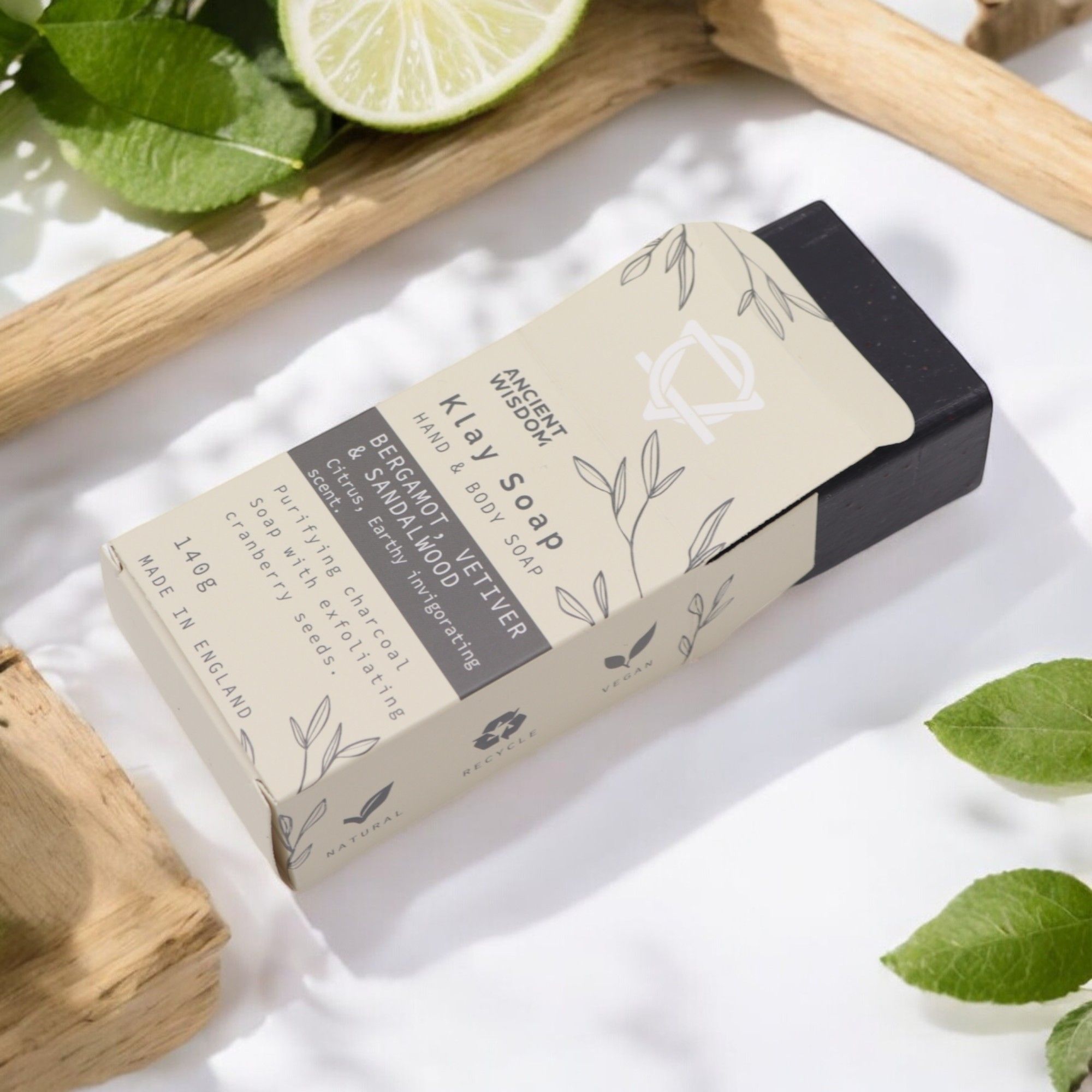 Klay Soap - Bergamot & Sandalwood  Klay Soap - Bergamot & Sandalwood