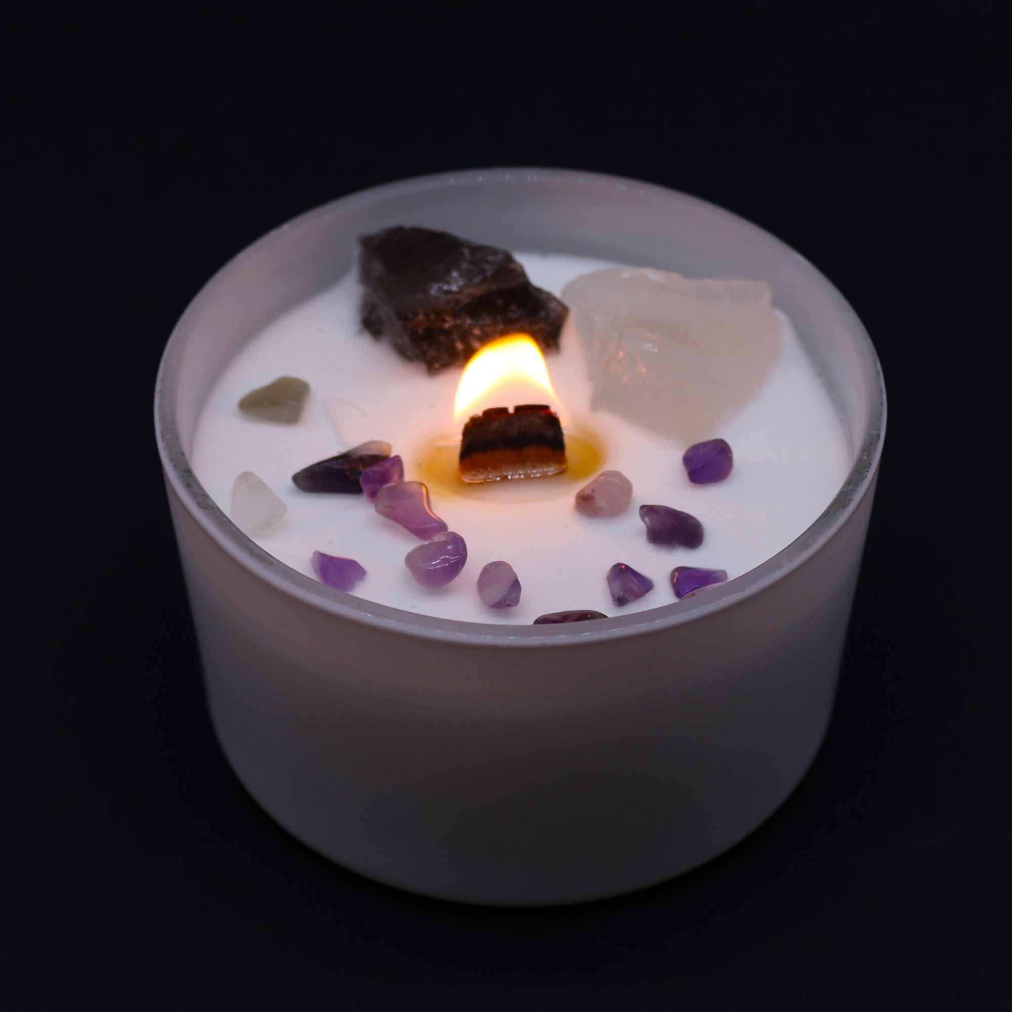 Chakra Crystal Candles - Crown Chakra  Chakra Crystal Candles - Crown Chakra