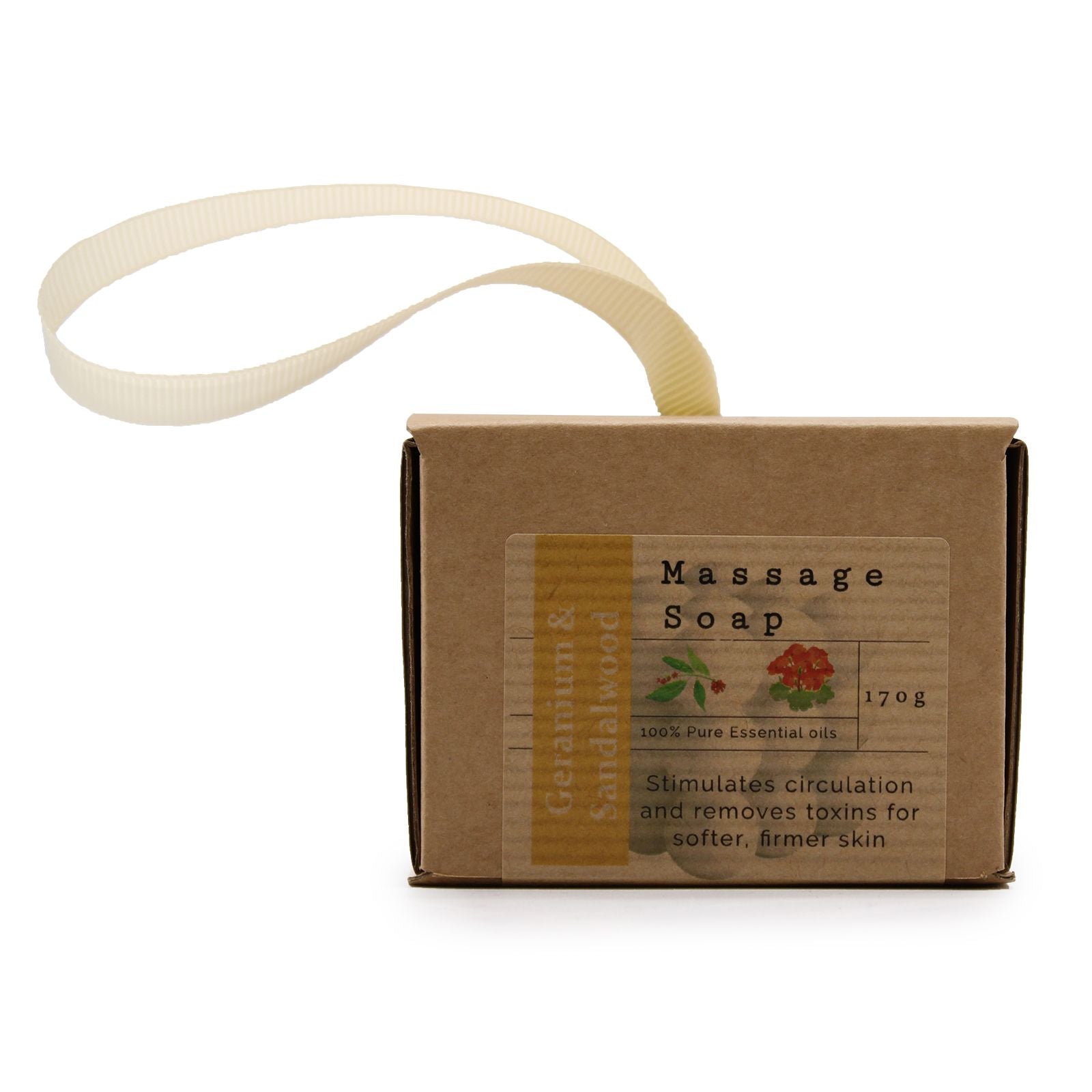 Boxed Single Massage Soaps - Geranium & Sandalwood  Boxed Single Massage Soaps - Geranium & Sandalwood