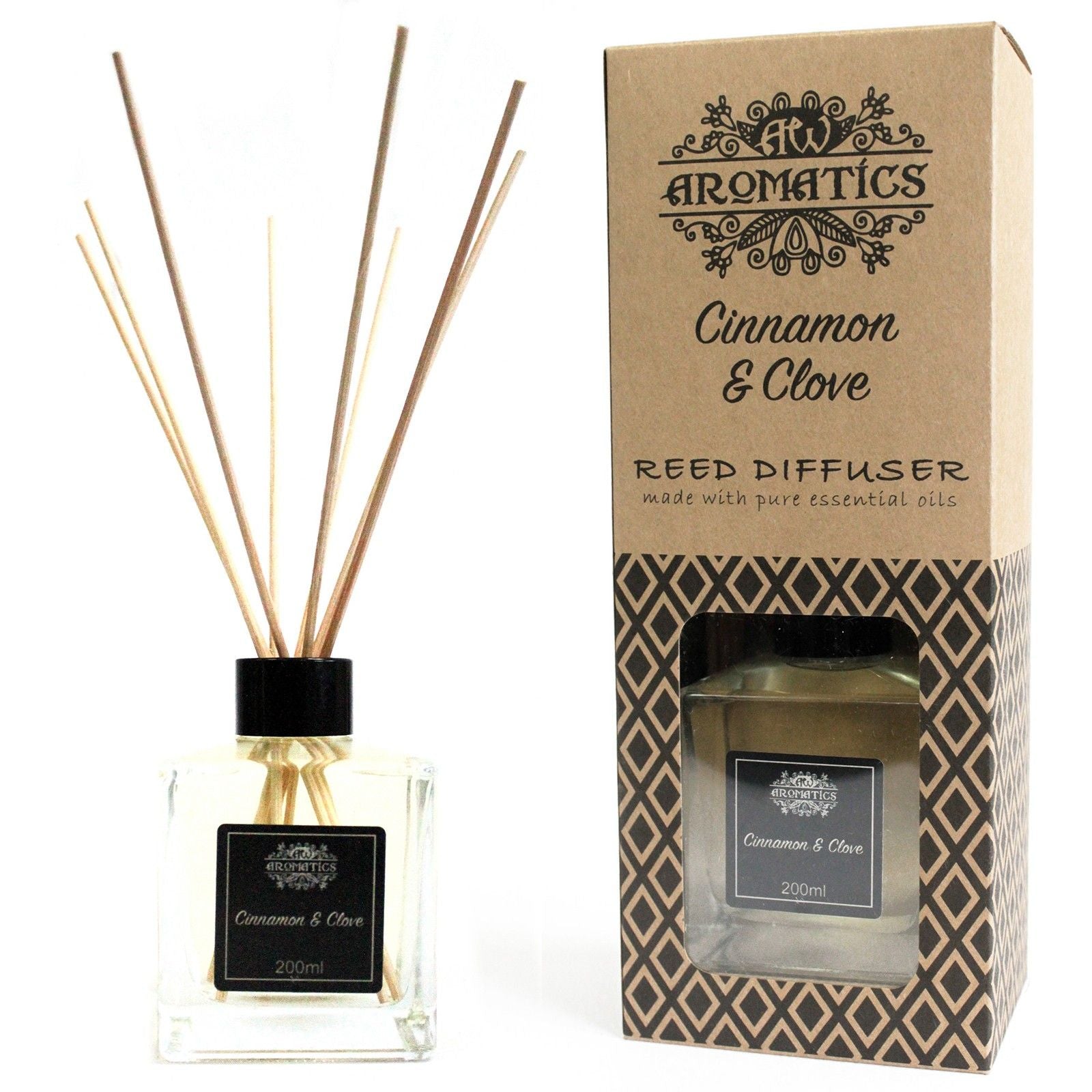 200ml Cinnamon & Clove Essential Oil Reed Diffuser  200ml Cinnamon & Clove Essential Oil Reed Diffuser
