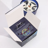 Zodiac Crystal Candle with Gemstone Bracelet - Virgo  Zodiac Crystal Candle with Gemstone Bracelet - Virgo