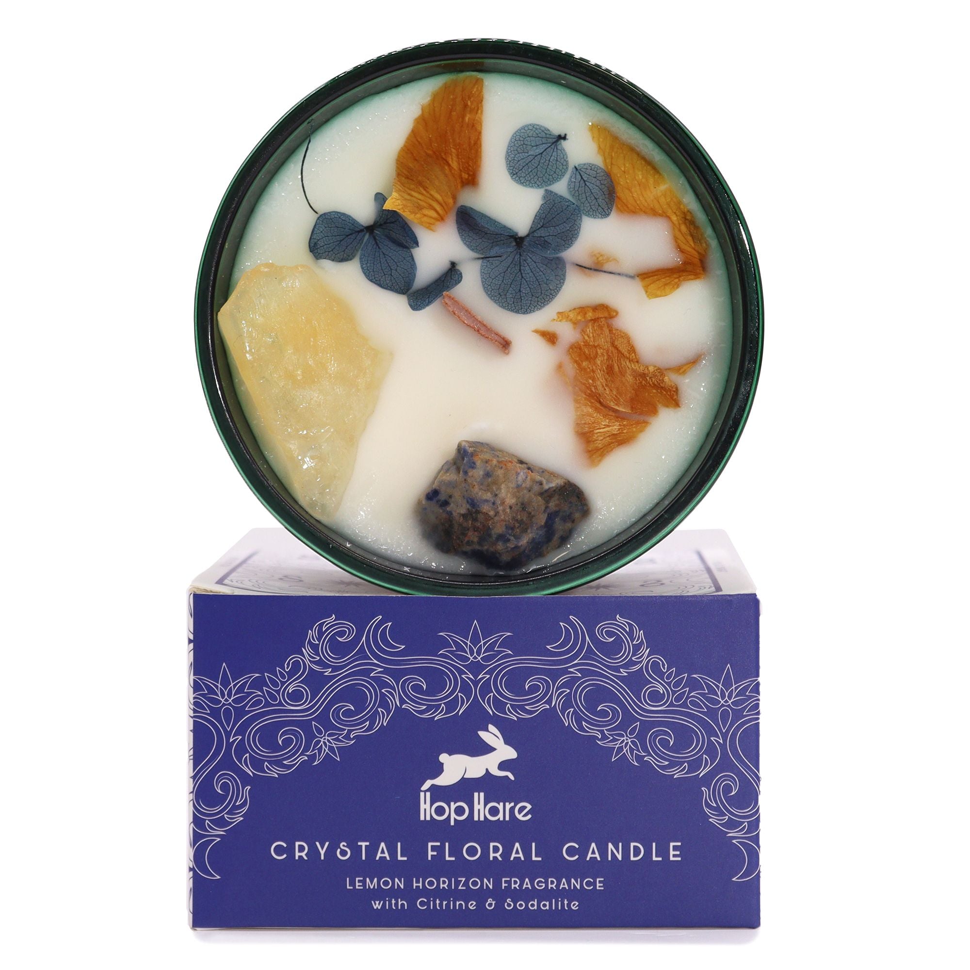 Hop Hare Crystal Magic Flower Candle - The Sun  Hop Hare Crystal Magic Flower Candle - The Sun