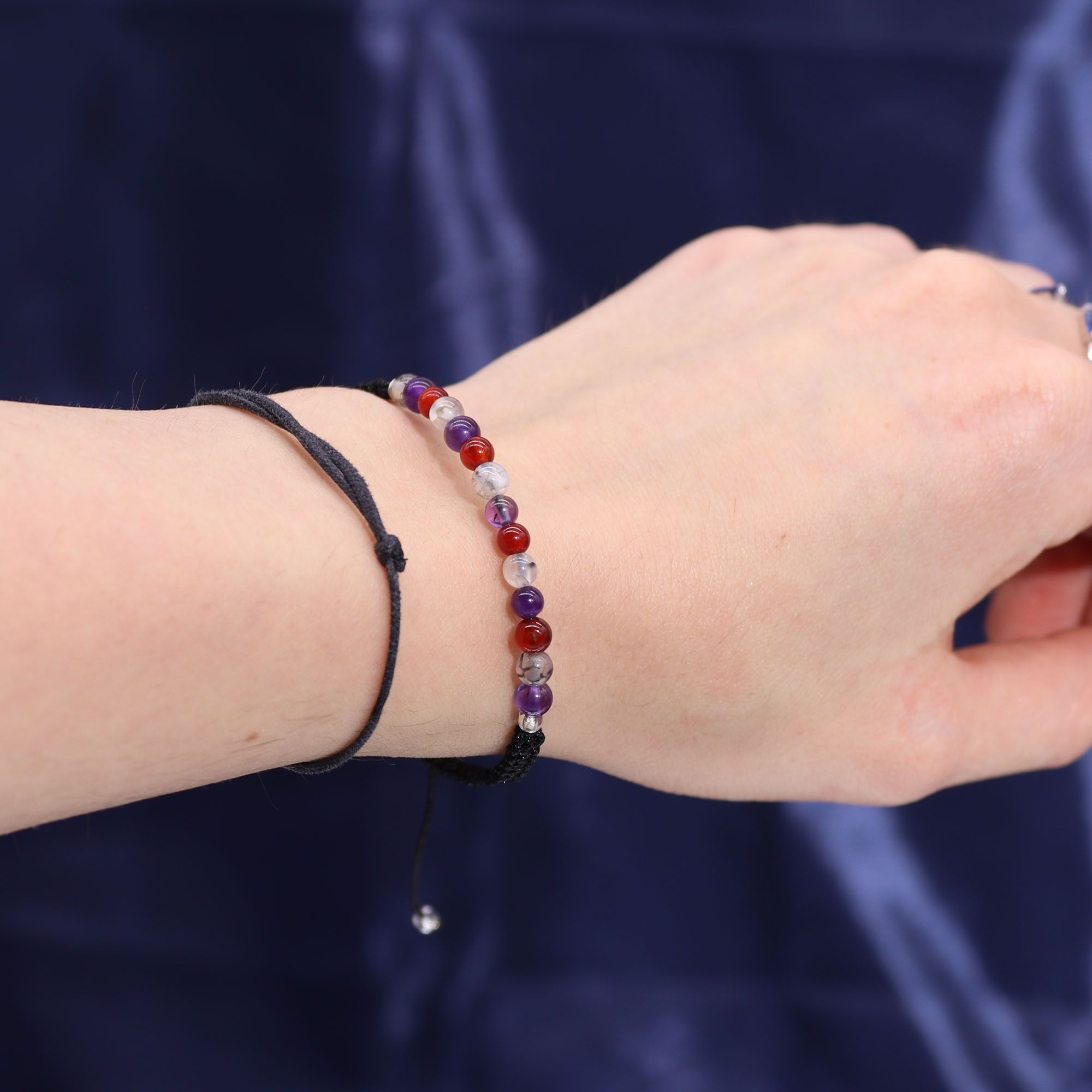 Zodiac Crystal Candle with Gemstone Bracelet - Virgo  Zodiac Crystal Candle with Gemstone Bracelet - Virgo
