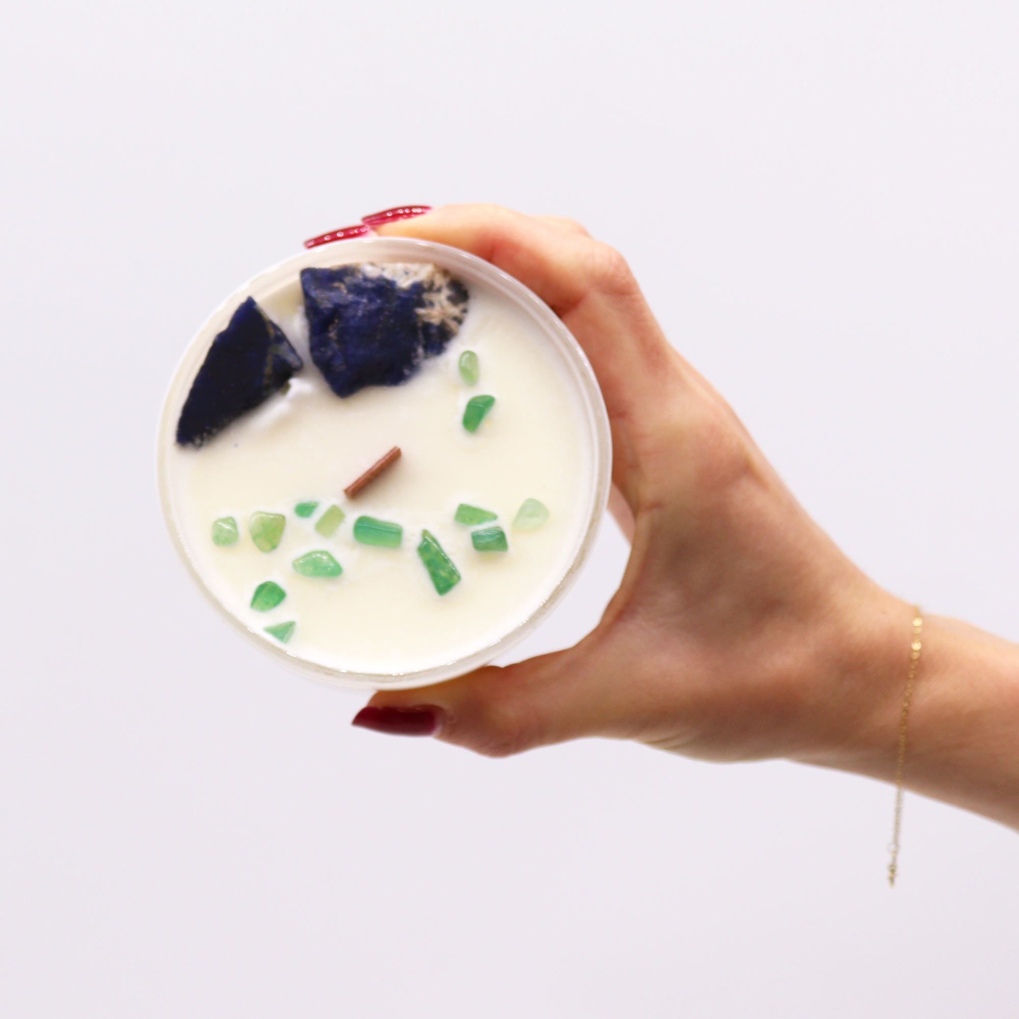 Chakra Crystal Candles - Throat Chakra  Chakra Crystal Candles - Throat Chakra