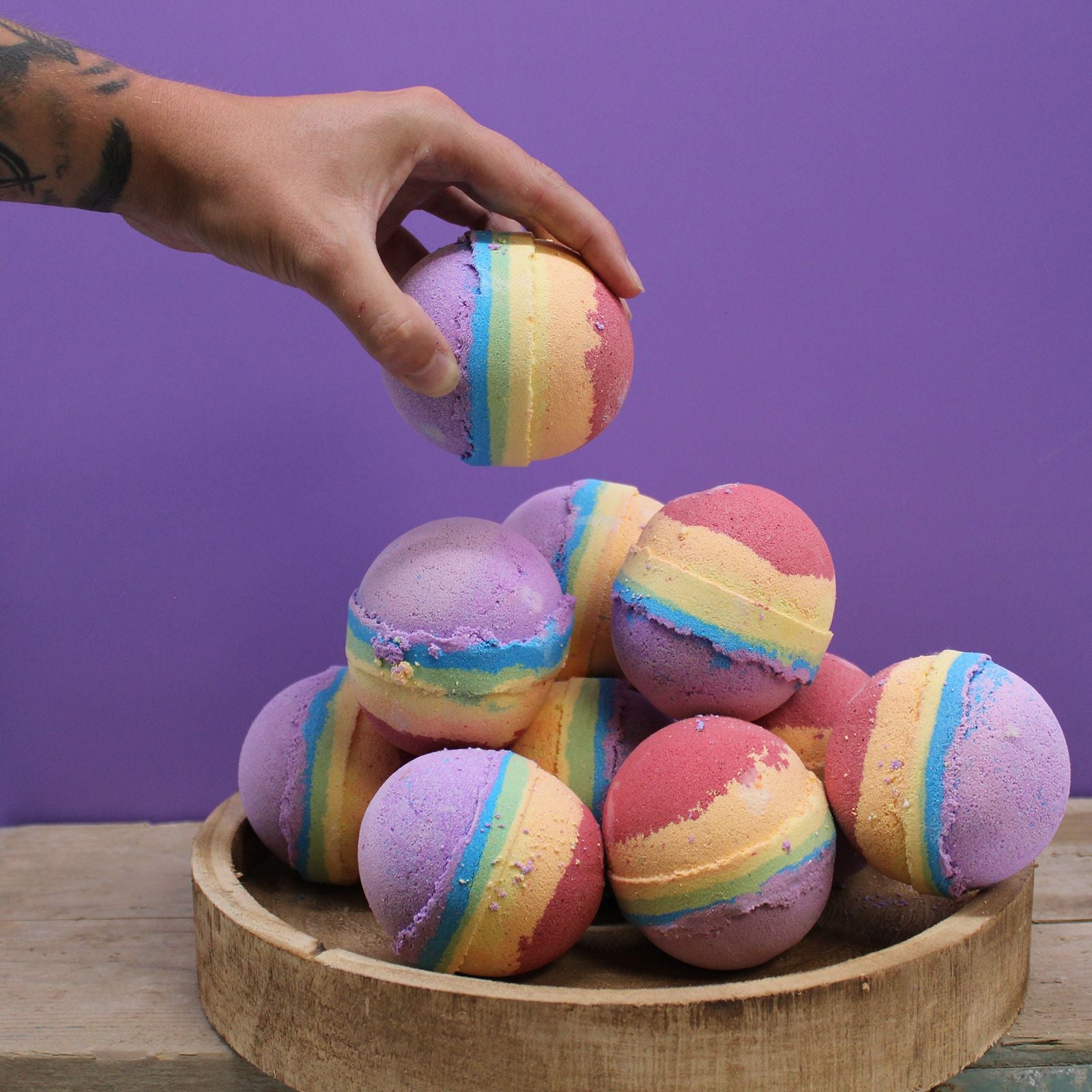 Rainbow Bath Bomb - Fruit Salad Rainbow Bath Bomb - Fruit Salad