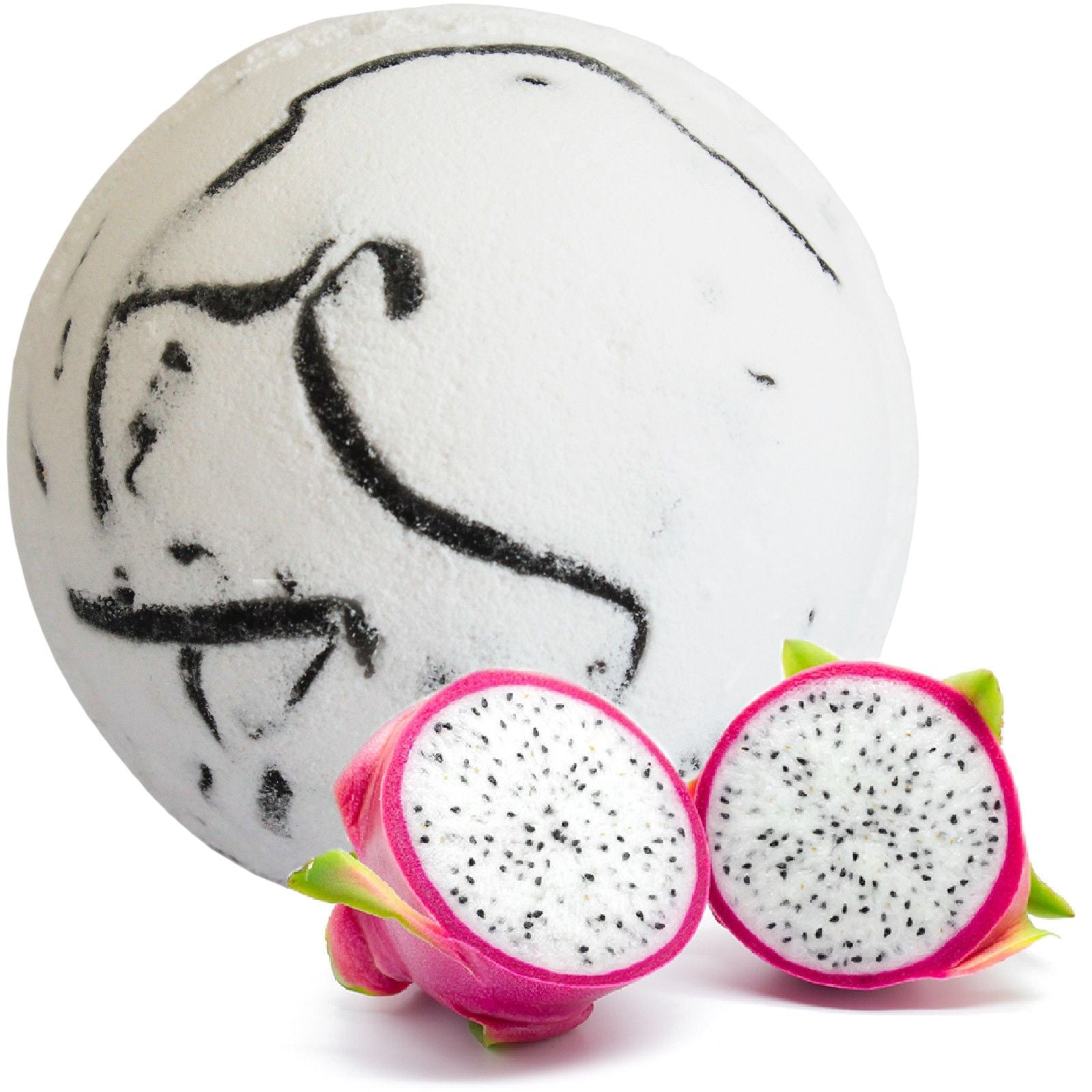Tropical Paradise Coco Bath Bomb - Dragon Fruit  Tropical Paradise Coco Bath Bomb - Dragon Fruit