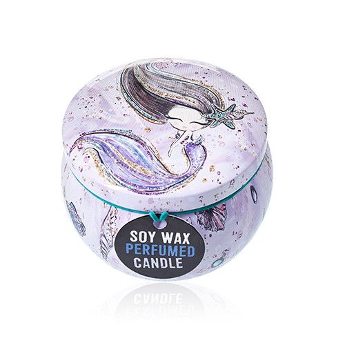 Art Tin Candle - Assorted Design - Sea life - Rasberry  Art Tin Candle - Assorted Design - Sea life - Rasberry