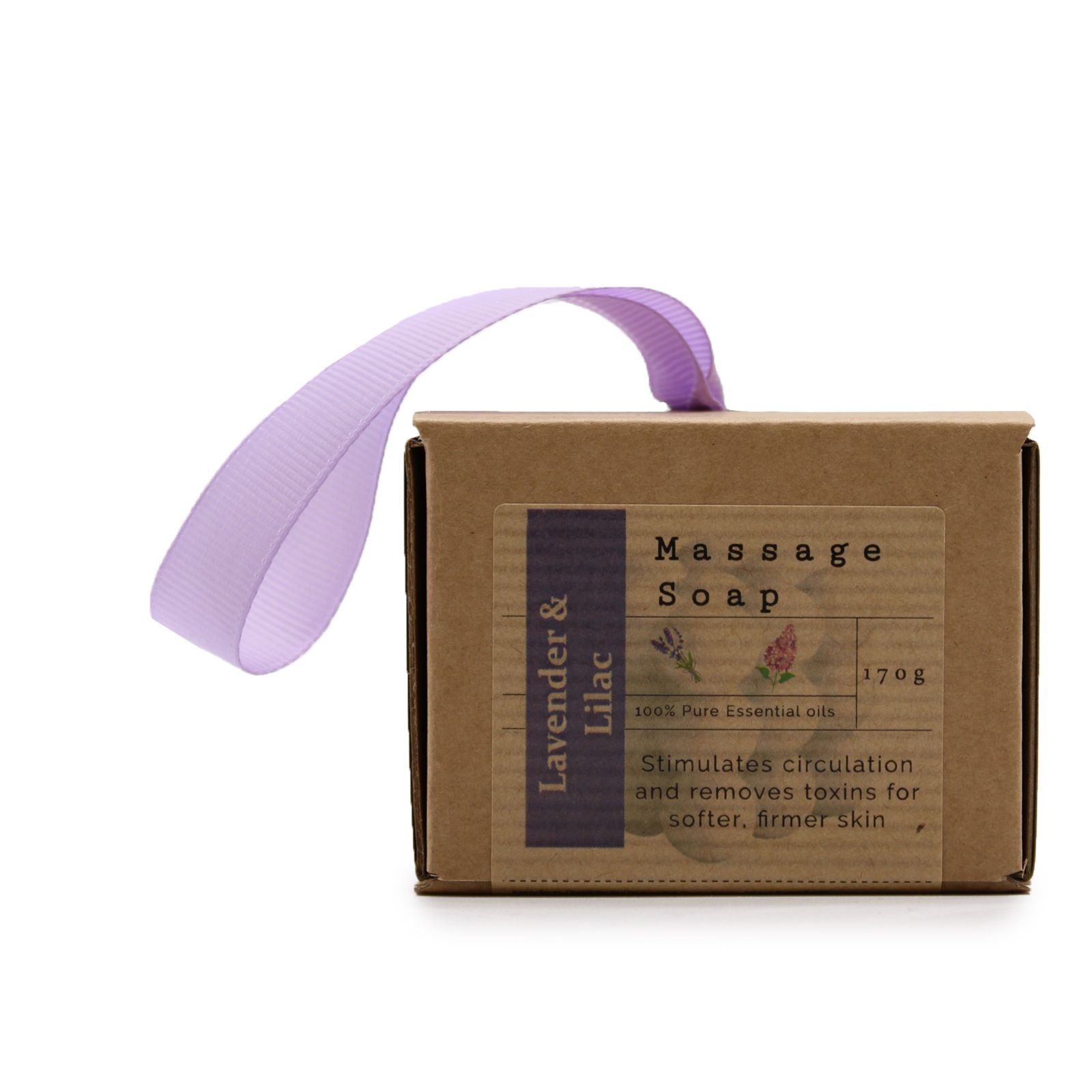 Boxed Single Massage Soaps - Lavender & Lilac  Boxed Single Massage Soaps - Lavender & Lilac