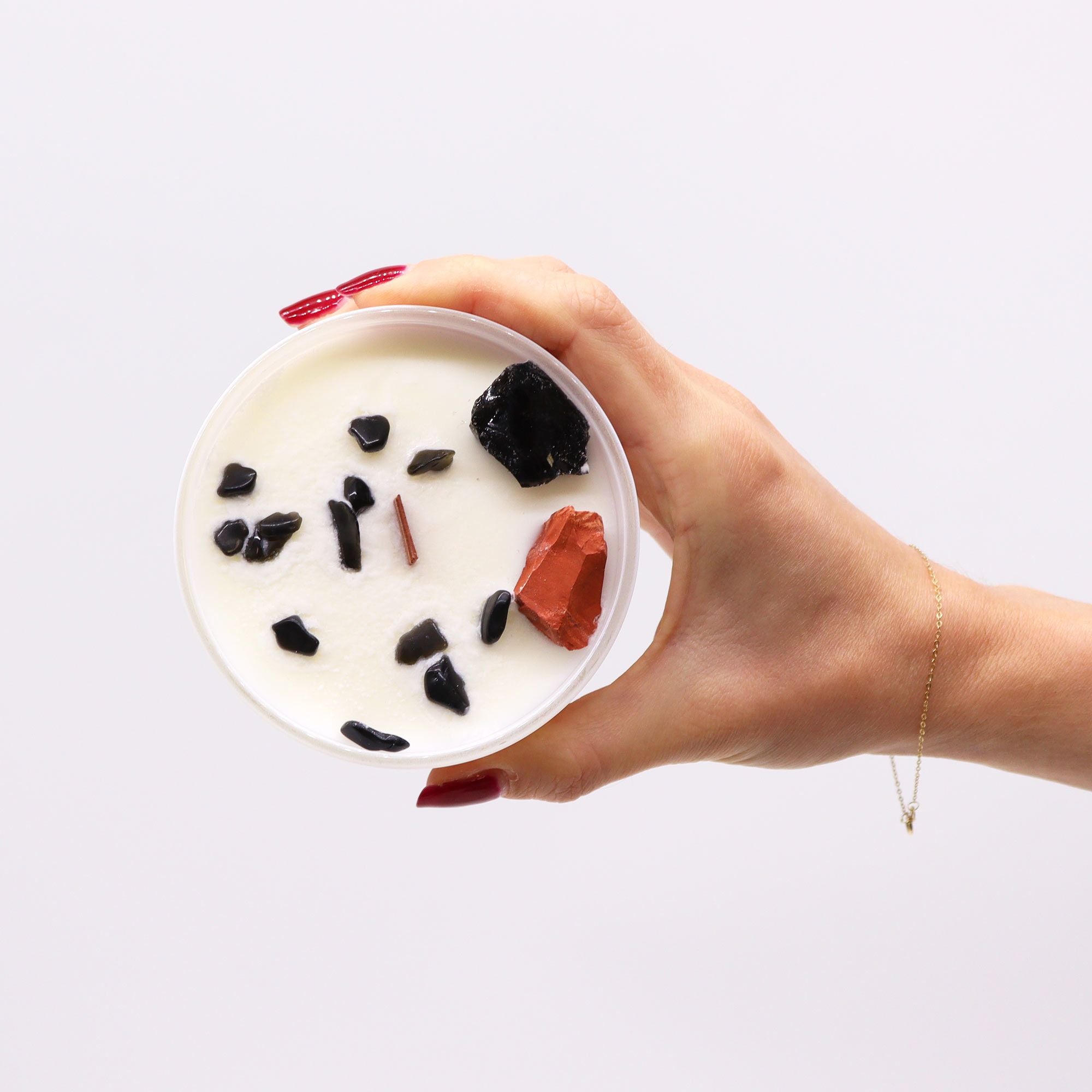 Chakra Crystal Candles - Root Chakra  Chakra Crystal Candles - Root Chakra