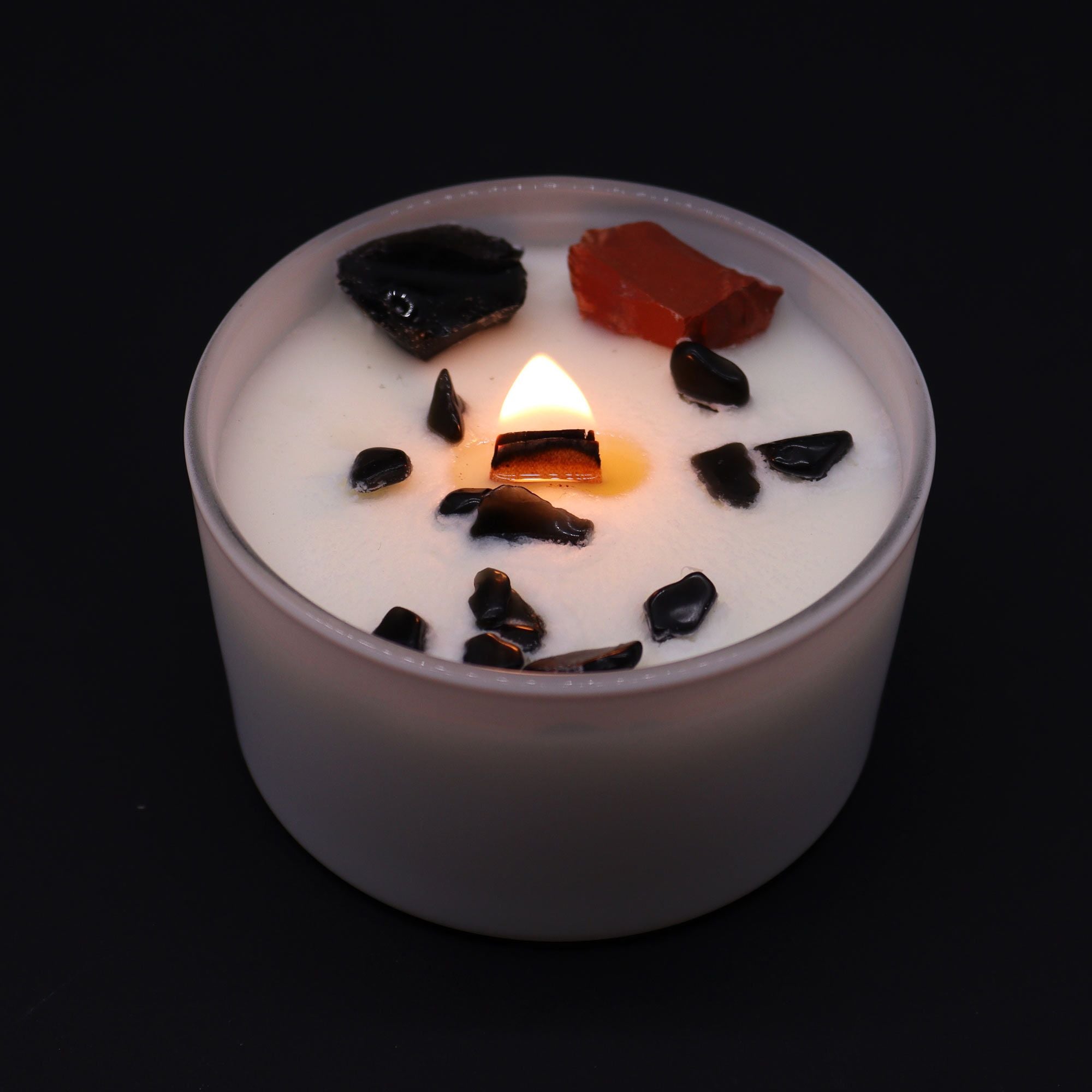 Chakra Crystal Candles - Root Chakra  Chakra Crystal Candles - Root Chakra