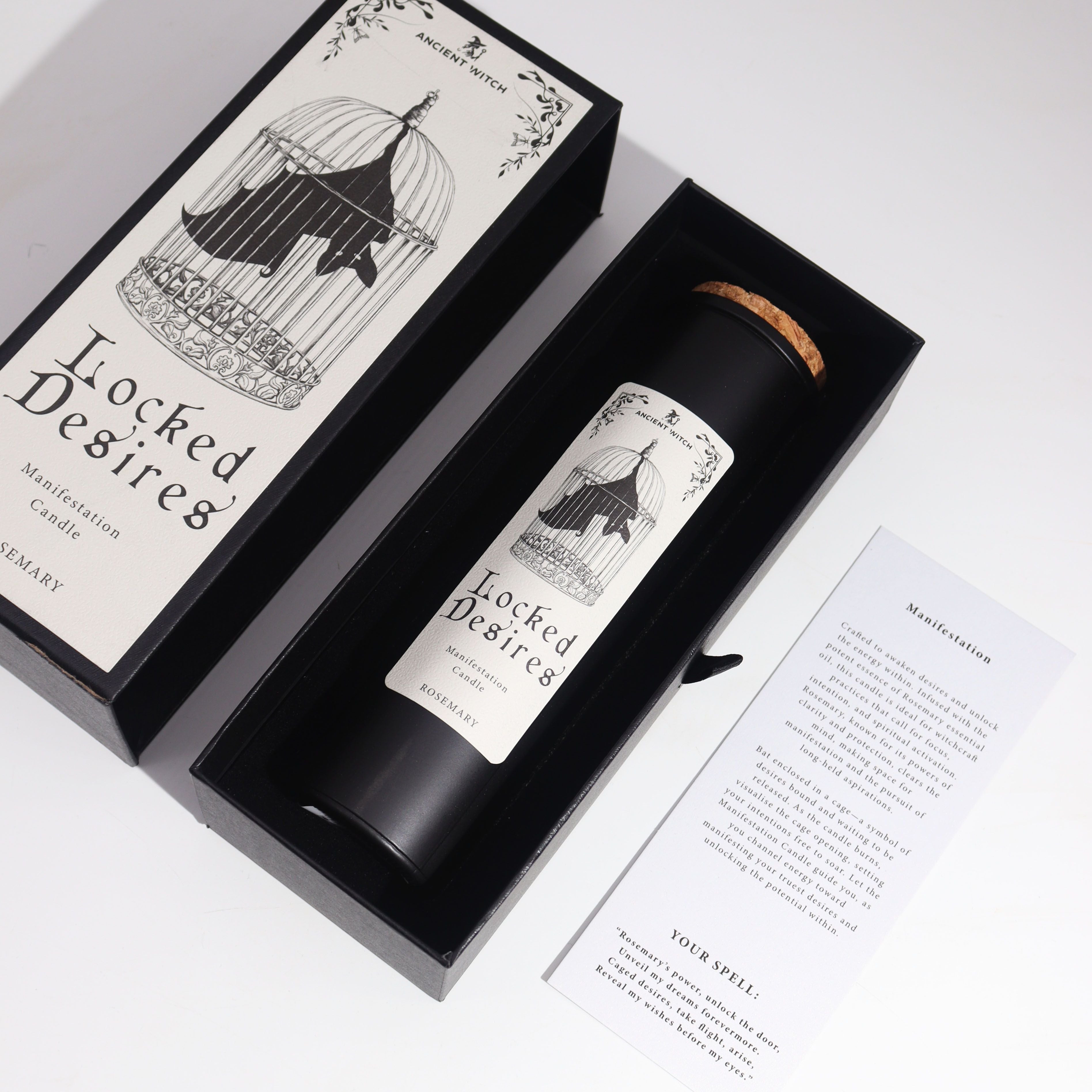 Ancient Witch Ritual Candles - Locked Desires  Ancient Witch Ritual Candles - Locked Desires