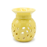 Floral Oil Burner -Yellow  Floral Oil Burner -Yellow