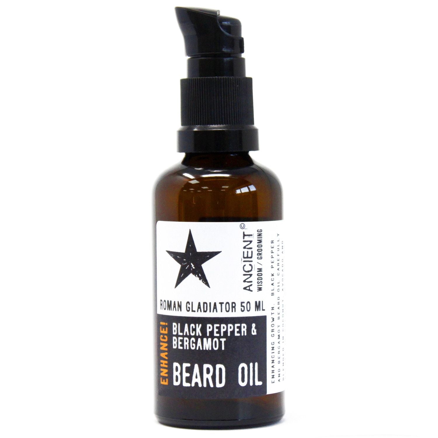 50ml Beard Oil - Roman Gladiator - Enhance!  50ml Beard Oil - Roman Gladiator - Enhance!