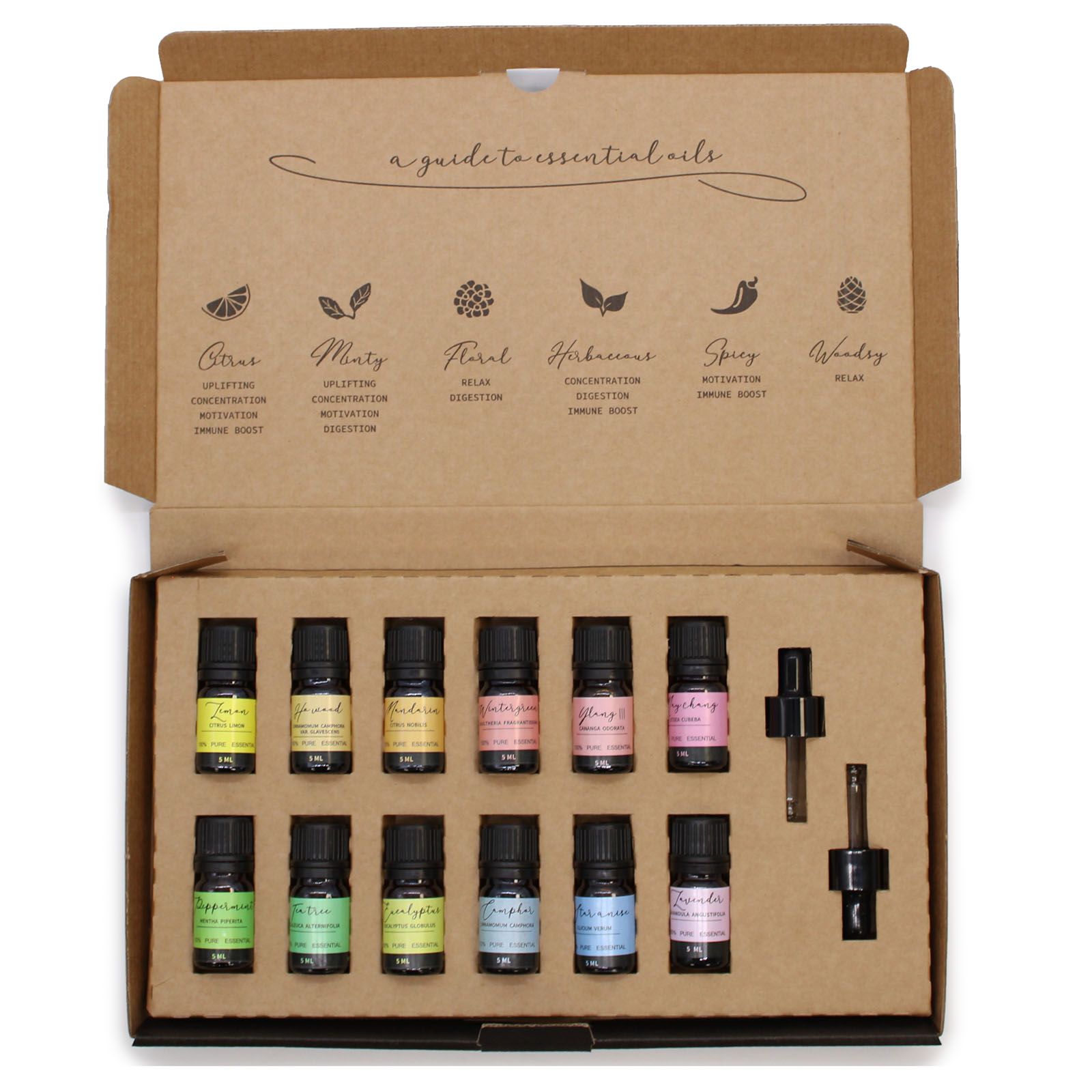 Aromatherapy Essential Oil Set - Starter Pack  Aromatherapy Essential Oil Set - Starter Pack