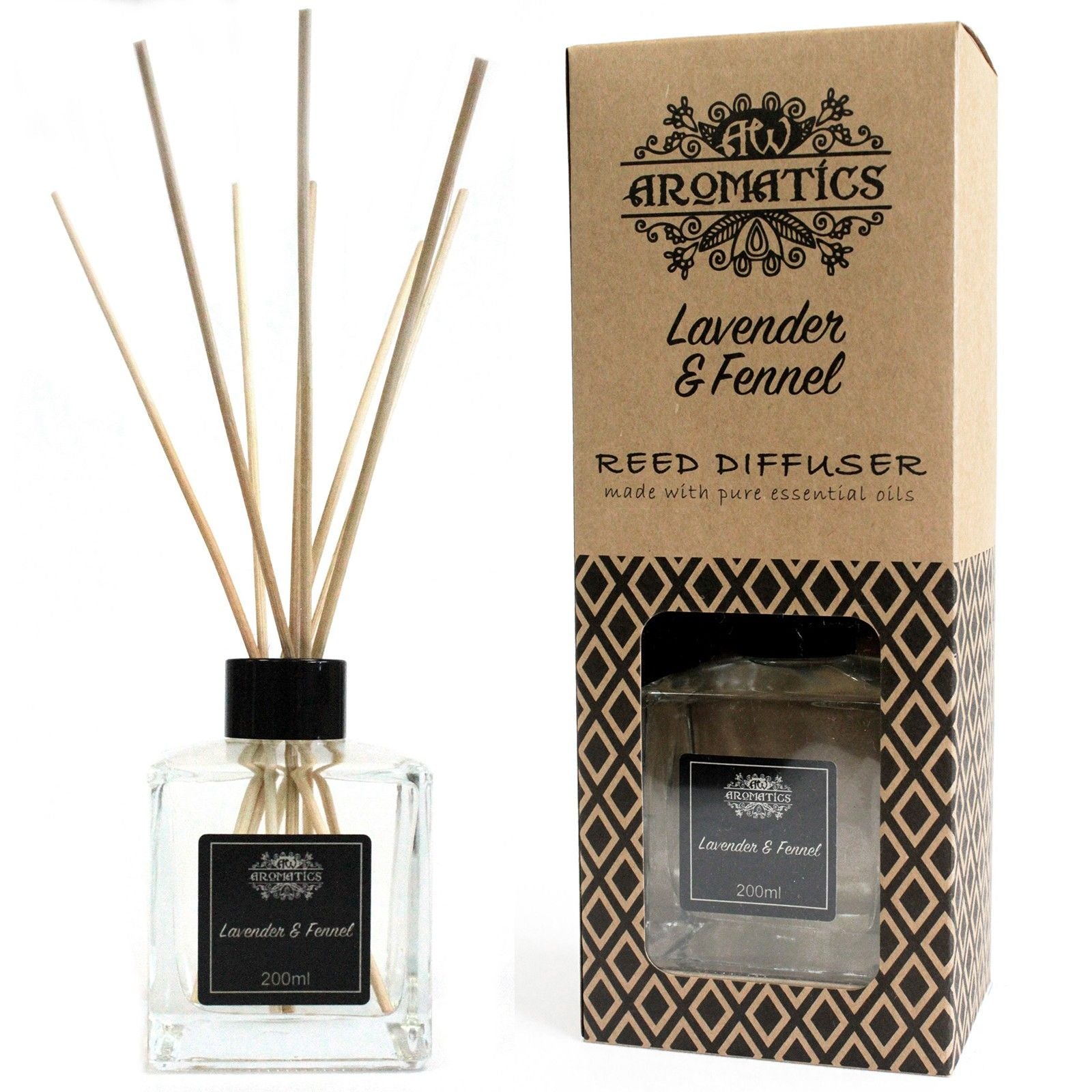 200ml Lavender & Fennel Essential Oil Reed Diffuser  200ml Lavender & Fennel Essential Oil Reed Diffuser