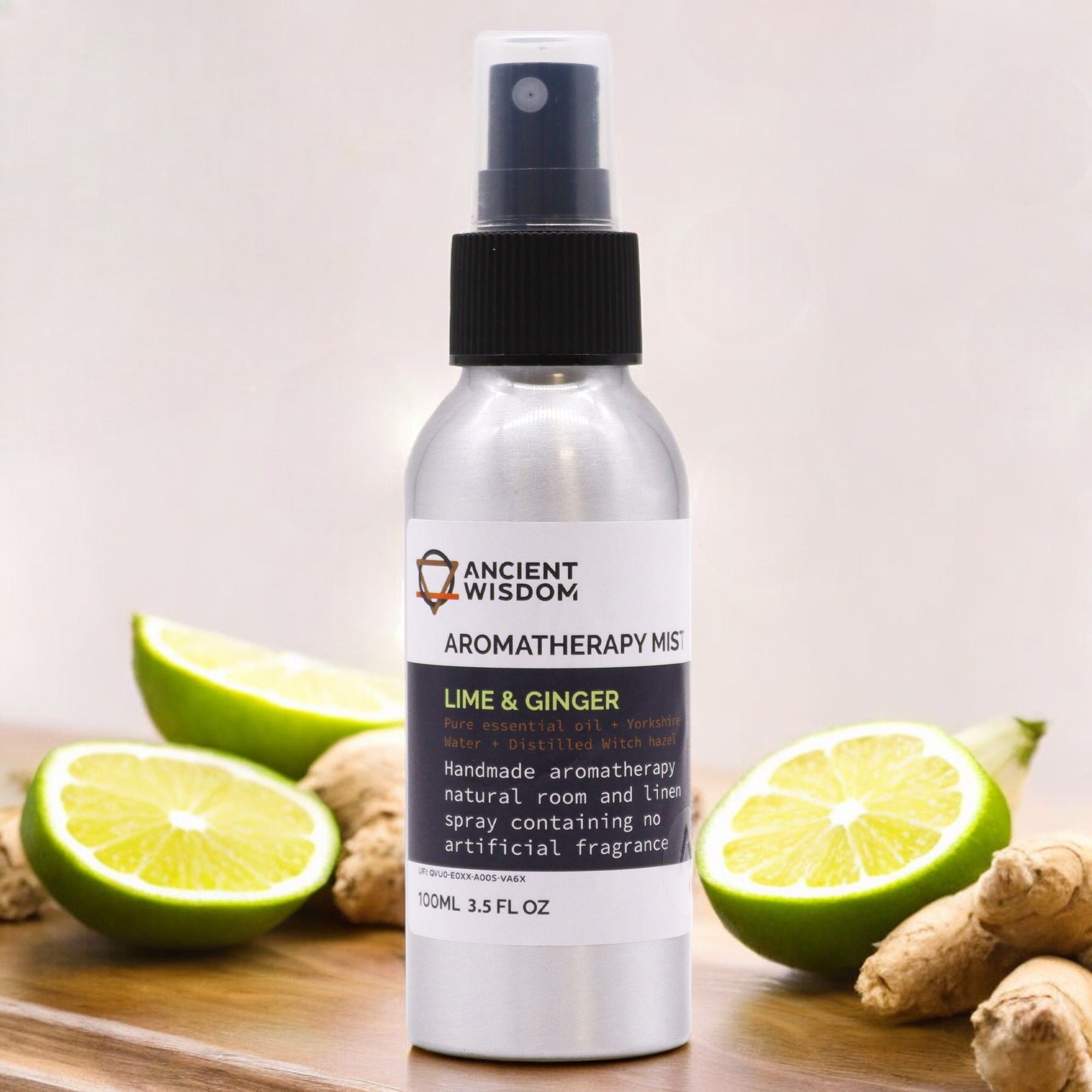 100ml Essential Oil Mist - Lime & Ginger  100ml Essential Oil Mist - Lime & Ginger
