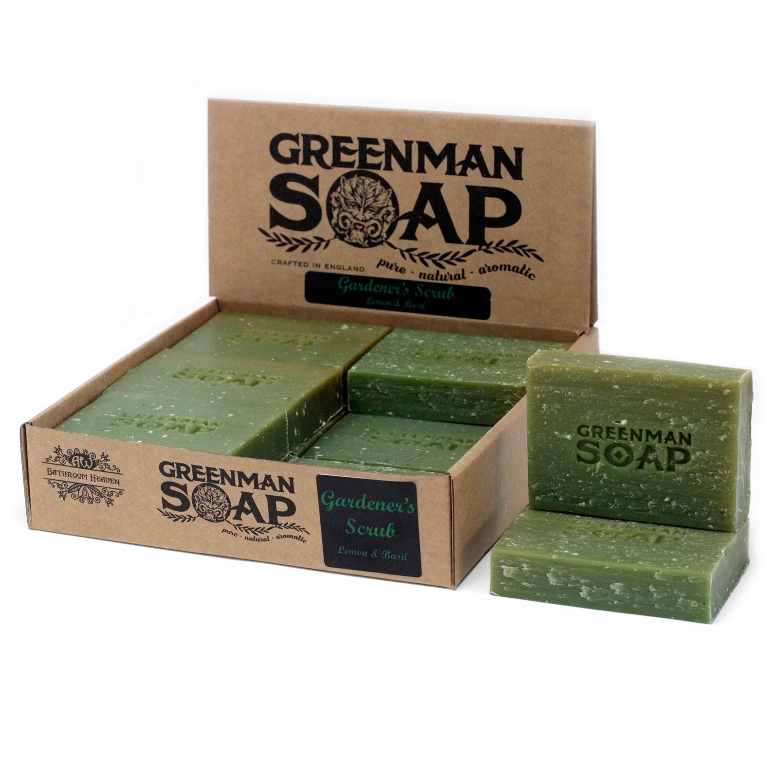 Greenman Soap Slice 100g - Gardener's Scrub  Greenman Soap Slice 100g - Gardener's Scrub