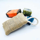 Jute Scrub Soap Pouch - Natural Jute Scrub Soap Pouch - Natural