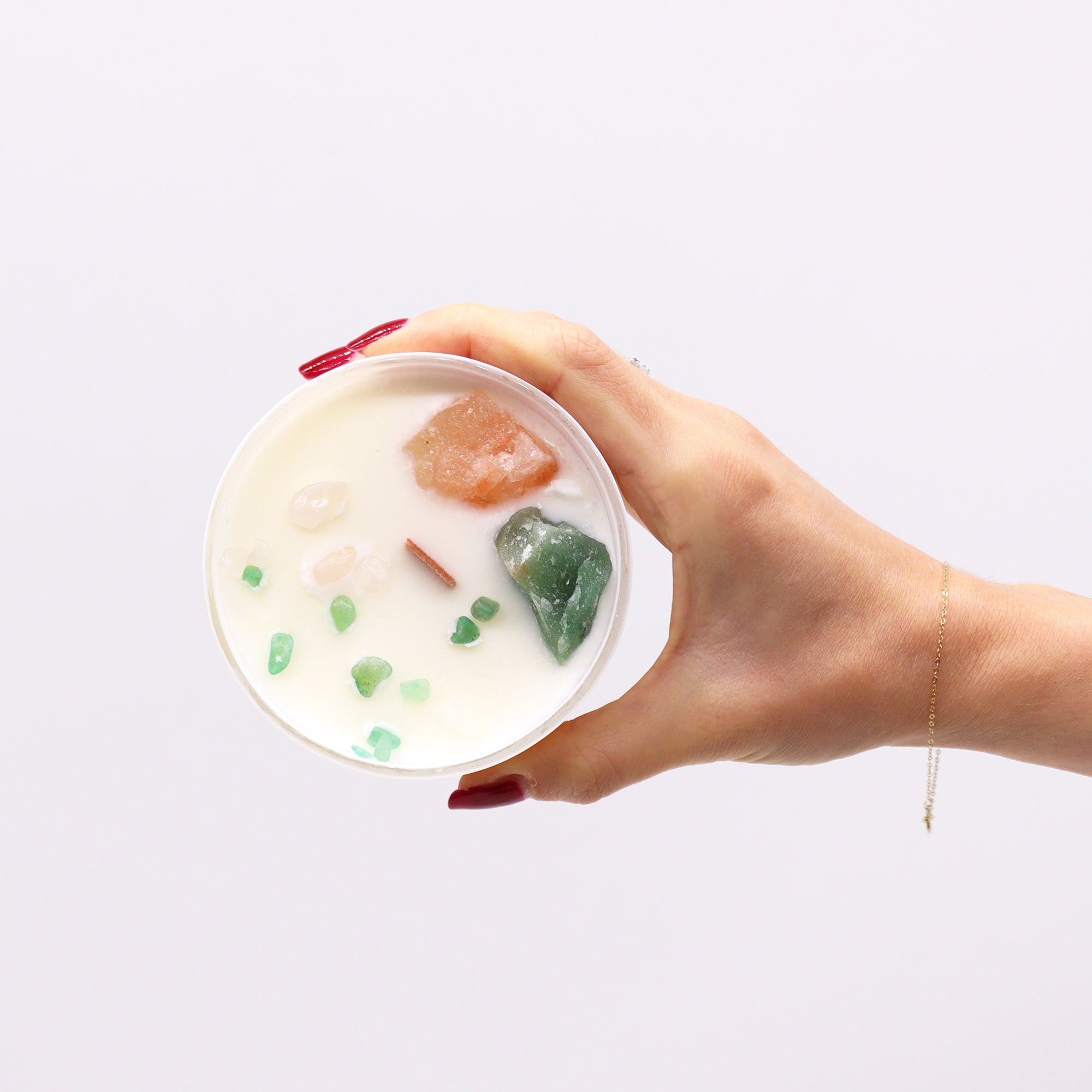 Chakra Crystal Candles - Heart Chakra  Chakra Crystal Candles - Heart Chakra