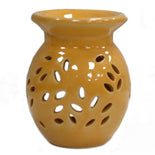 Floral Oil Burner -Yellow